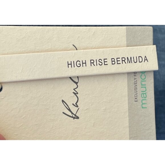 KanCan Womens Denim High Rise Bermuda Shorts Size 23 waist Distressed Frayed Hem - Picture 4 of 5